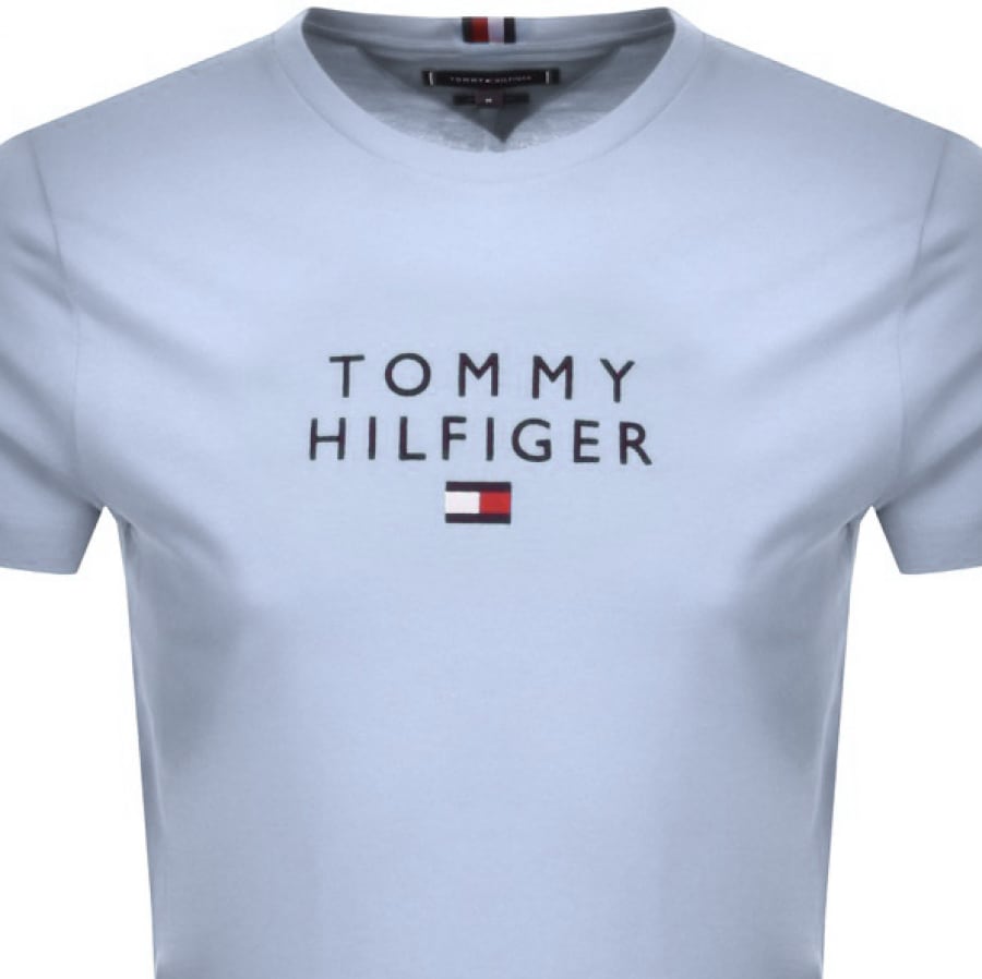 Alternative Image for ProductTommy Hilfiger Icon Flag Logo T Shirt Blue2